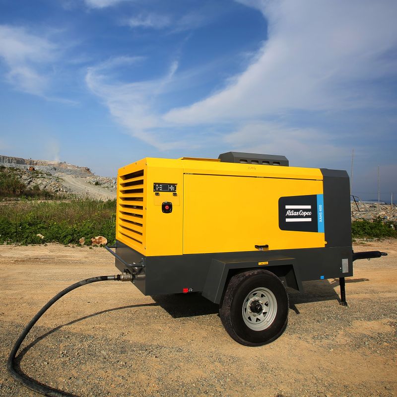 Дизельный компрессор Atlas Copco XAHS 400 PACE 7 на шасси