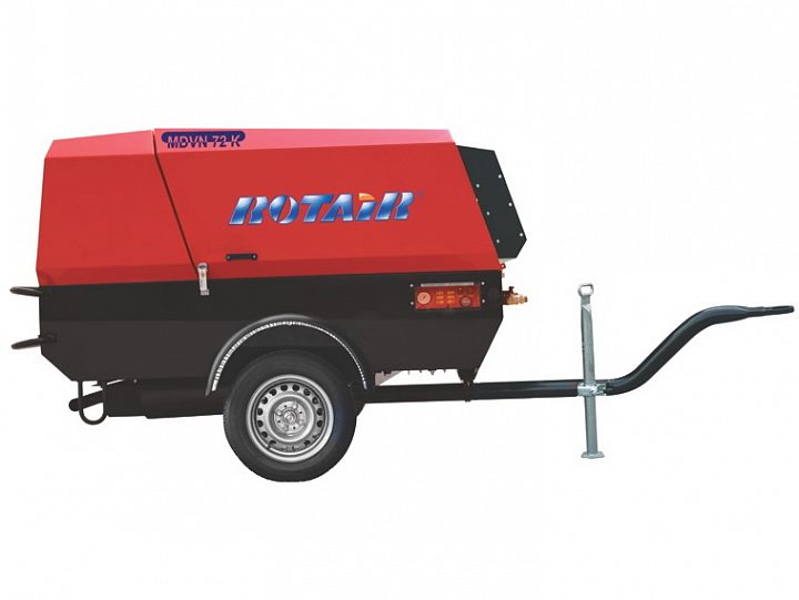 Дизельный компрессор Rotair MDVN 81D-15 на шасси