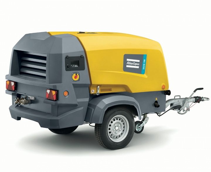 Дизельный компрессор Atlas Copco XAHS 108 на шасси